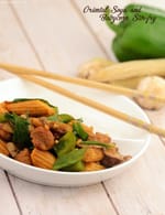 Oriental Soya and Babycorn Stir-fry recipe, Low Cholesterol Foods