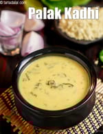palak kadhi recipe | spinach kadhi | healthy palak ki kadhi |