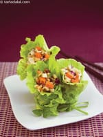 Paneer and Lettuce Rolls recipe