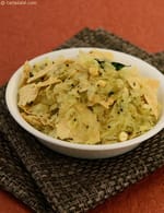 Papad Poha ( Microwave Recipe), Indian Microwave Snack Recipes