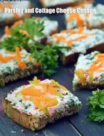 parsley and cottage cheese canapÃ© recipe | healthy paneer toast | parsley paneer multigrain toast |