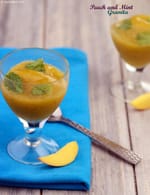 Peach and Mint Granita recipe