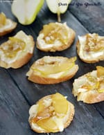 Pear and Brie Bruschetta recipe