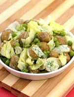 Potato and Peas Salad recipe, Low Cholesterol Recipes