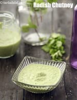 radish chutney recipe | mooli ki chutney | healthy mooli chutney |