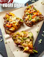 Rosti Pizza, Potato Rosti Pizza recipe, Healthy Snacks for Kids Recipes