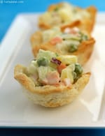 Russian Salad Bread Cups recipe, Healthy Snacks for Kids Recipes