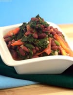 Rajma and Palak Stir-fry (  Cooking with Sprouts) recipe