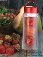 Strawberry Grapefruit Infused Coconut Water recipe
