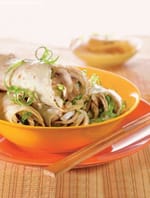 Stuffed Mushroom Pancake (100 Calorie Snacks)