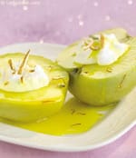 Stuffed Apples in Saffron Sauce recipe, High Blood Pressure Recipes/ Low Sodium Recipes
