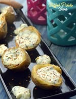 Stuffed Potato Skins, Stuffed Jacket Potatoes recipe, Mocktail Recipes | Snack Recipes