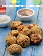 urad dal and vegetable appe recipe | South Indian dal appe | vegetable appe recipe |