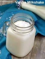 Vanilla Milkshake recipe | 4 ingredient quick Vanilla Milkshake | Indian style vanilla milkshake with ice cream |