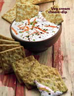 Veg Cream Cheese Dip recipe