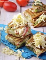 vegetable cheese sandwich | veg cheese grilled sandwich