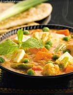 Vegetable Korma, Microwave Recipe, Microwave Subzis Recipes