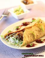 Vegetable Manchurian Roll ( Wraps and Rolls Recipes)