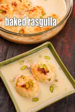 baked rasgulla recipe| Bengali baked rasgulla | baked rosogolla |