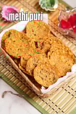 methi Puri Recipe | kadak puri | methi poori | crispy Indian Jar Snack |