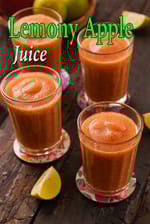 lemon apple juice recipe | lemon and apple juice benefits | healthy apple lemon cooler | how to make apple and lemon juice |