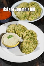 dal and vegetable idli recipe | 3 dal idli | no rice idli | methi dal idli |