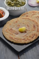 laccha paratha recipe | Punjabi lachedar paratha | Indian layered whole wheat  paratha |