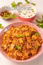 mushroom pulao recipe | mushroom pulao in a pressure cooker | khumb pulao |