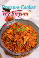 pressure cooker veg biryani recipe | veg biryani in cooker | instant pot veg biryani |