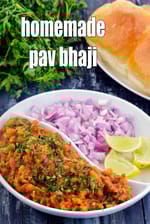 homemade pav bhaji | how to make pav bhaji at home | mumbai pav bhaji made at home