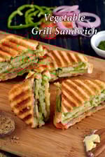 Vegetable Grilled Sandwich, Mumbai Roadside Veg Grilled Sandwich