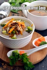 broccoli carrot soup | indian broccoli carrot soup | healthy broccoli carrot soup | carrot broccoli soup |