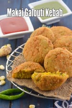 makai galouti kebab recipe | sweet corn galouti kebab | Punjabi corn galouti kebab |