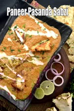 paneer pasanda sabzi | restaurant style paneer pasanda | Punjabi paneer pasanda |