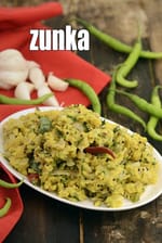 zunka recipe | jhunka | Marathi zunka bhakar | Maharashtrian zunka |