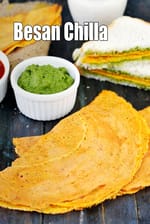 besan chilla recipe | Rajasthani besan cheela | healthy gram flour veg omelette for diabetics, heart, blood pressure, protein rich |