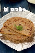 dal paratha recipe | yellow moong dal paratha | healthy dal paratha |