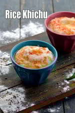 rice khichu | gujarati rice khichu | rice flour khichu