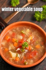 winter vegetable soup recipe | hearty winter vegetable Indian soup | chunky healthy winter vegetable soup  |