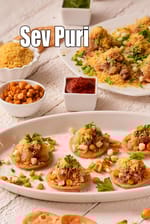 sev puri recipe | sev poori chaat | mumbai sev puri