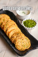 quinoa oats pancakes recipe |Â quinoa pancakes for Irritable bowel syndromeÂ Â | healthy quinoa vegetable IndianÂ pancake |