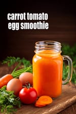 carrot tomato egg smoothie recipe | Indian vegetable egg smoothie | healthy capsicum, carrot egg smoothie |