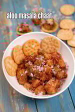 Aloo Masala Chaat recipe, Indian Vegetarian Recipes