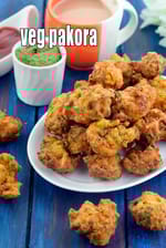 Veg Pakora, Mixed Vegetable Pakora recipe