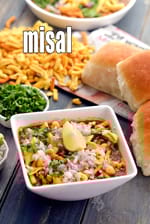 misal recipe | spicy Kolhapuri misal | Mumbai Misal | how to make Maharashtrian misal |