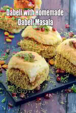 Dabeli with Homemade Dabeli Masala recipe | Kutchi Dabeli |  Kutchi Burger |