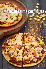 Mexican rajma corn pizza | kidney beans and corn pizza | Indian