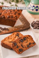 chocolate banana cake using eggs recipe | Indian style chocolate chunk banana loaf | chocolate banana loaf with eggs |