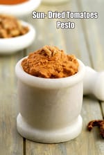 Sun- Dried Tomatoes Pesto recipe | Italian Tomato Pesto (when made with sun-dried tomatoes) | Sicilian Red Pesto |