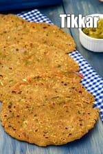 Tikkar roti | Rajasthani Roti | Tikkar Paratha | Moti roti |